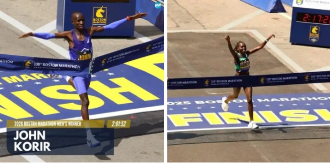 Korir breaks course record as Lokedi successfully defends Boston Marathon title as Kenyans shine again