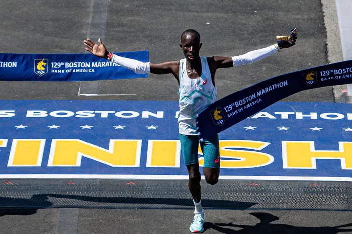 Sh25 million for John Korir after winning Boston Marathon in a new course record
